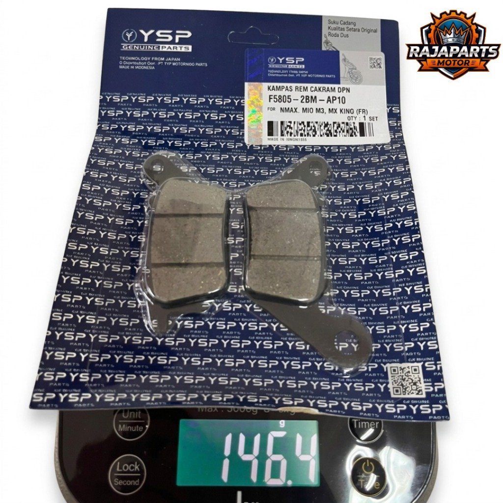 YSP diskpad press / kampas rem - 2BM-MIO M3 (FR), NMAX (FR), MX KING (FR), MIO Z (FR), FINO (FR), MIO SOUL GT (FR), AEROX (FR) - Gambar 2