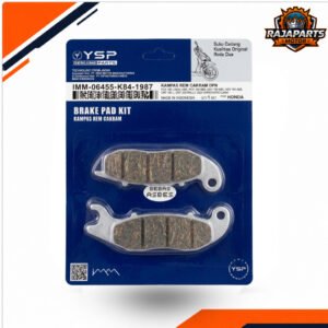 YSP diskpad press / kampas rem K84 FR-PCX FR / VARIO 110 FR OLD, PCX 150 LOKAL ABS (FR), PCX 160 ABS (FR), ADV 150-160 (FR), CRF 150 L (FR), CRF 250 RALLY (FR), OLD VARIO/VARIO LAMA (FR)