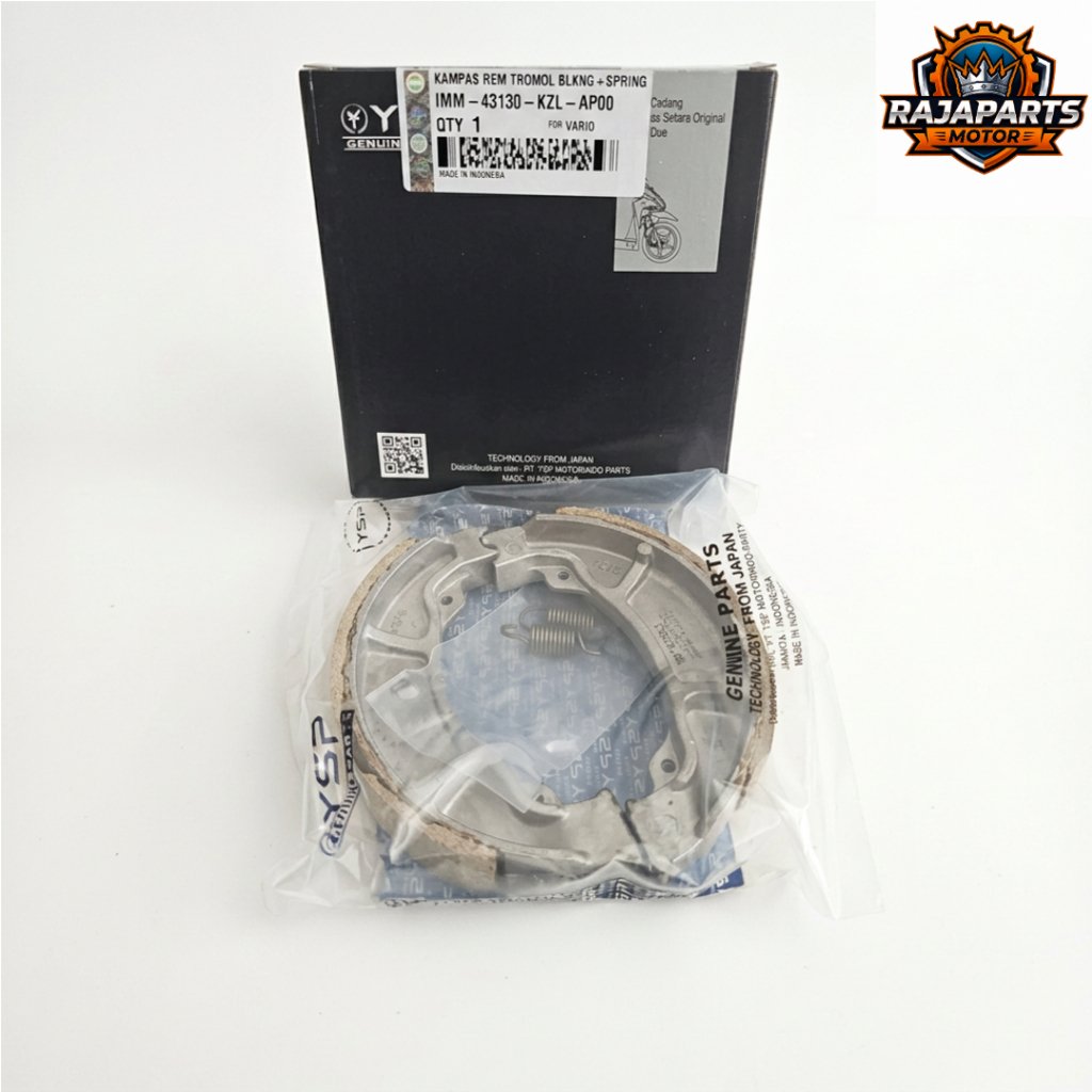 YSP KAMPAS REM TROMOL + SPRING KOTAK KZL-VARIO 110 CW, VARIO 110 CBS, VARIO 110 FI, VARIO TECHNO 125-150, VARIO 125-150 (2015), VARIO 125, BEAT (KARBU,FI,POP,STREET), SCOOPY (FI,ESP), SPACY, SPACY FI, - Gambar 2